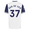 Virallinen Fanipaita + Shortsit Tottenham Hotspur Van De Ven 37 Kotipelipaita 2024-25 - Lasten